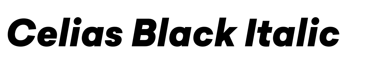 Celias Black Italic